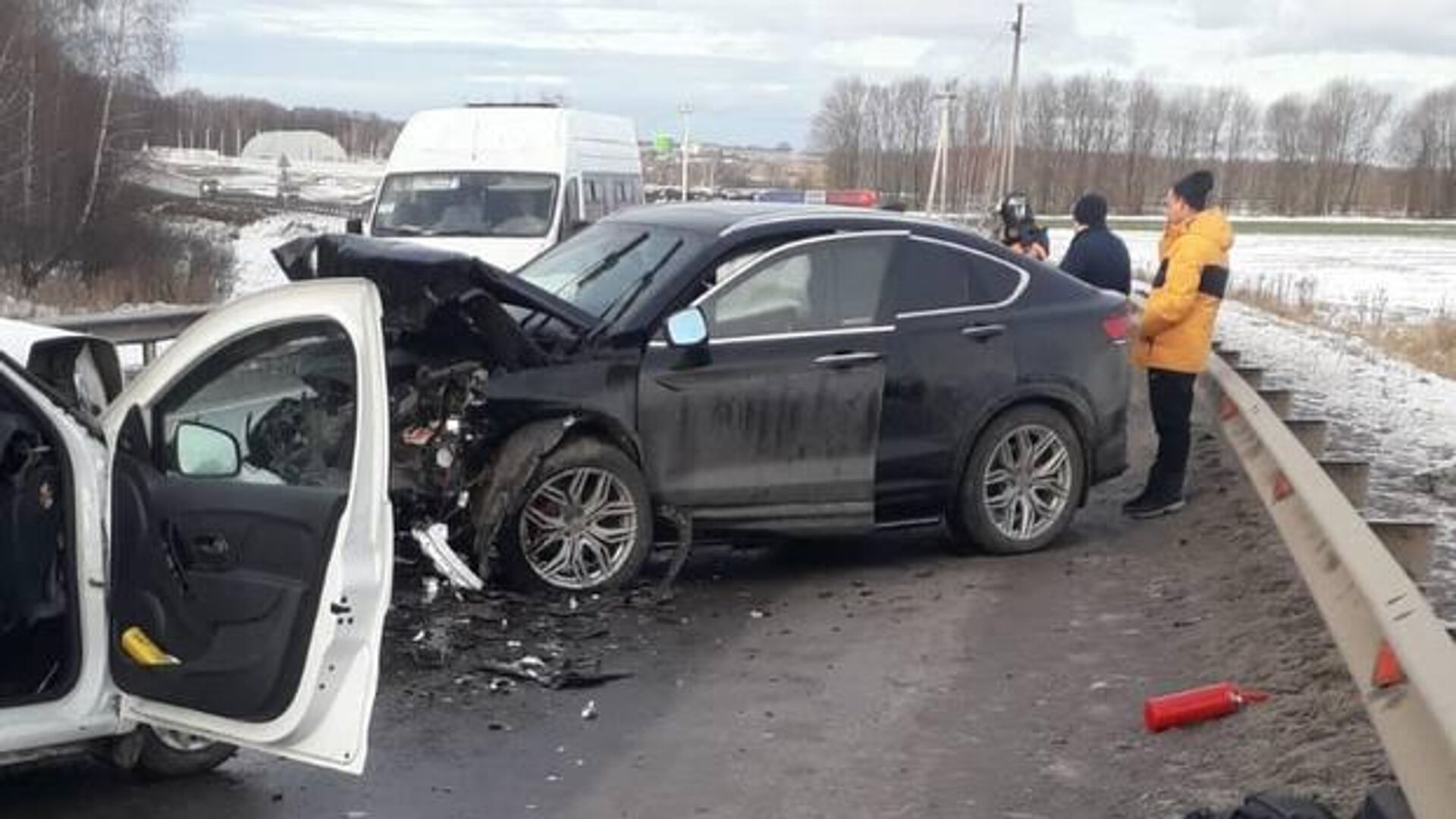 ДТП с участием двух легковых автомобилей в Рязанской области - РИА Новости, 1920, 03.01.2025