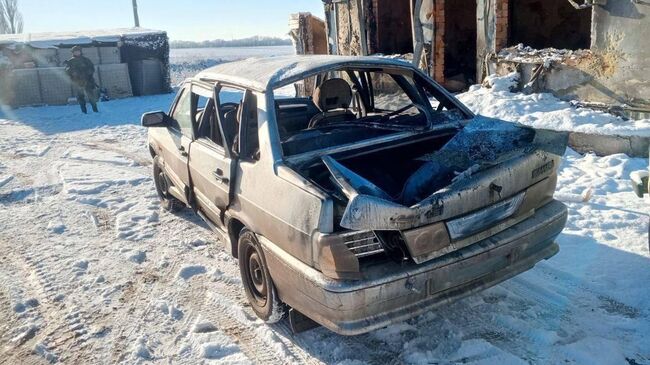 Последствия удара со стороны ВСУ в Шебекино Белгородской области