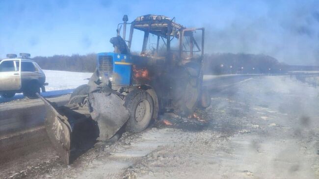 Последствия атаки дрона в Белгородской области