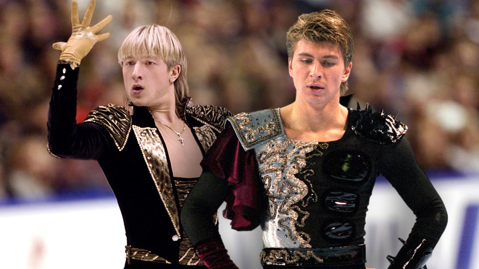 Евгений Плющенко и Алексей Ягудин Евгений Плющенко и Алексей Ягудин - РИА Новости, 1920, 16.01.2025