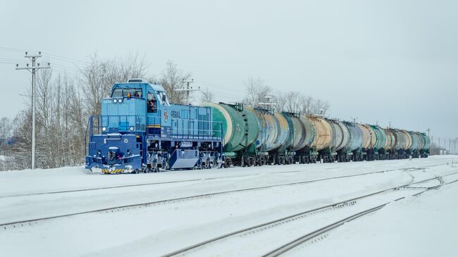 Железнодорожный состав эстонской государственной железнодорожной компании Operail