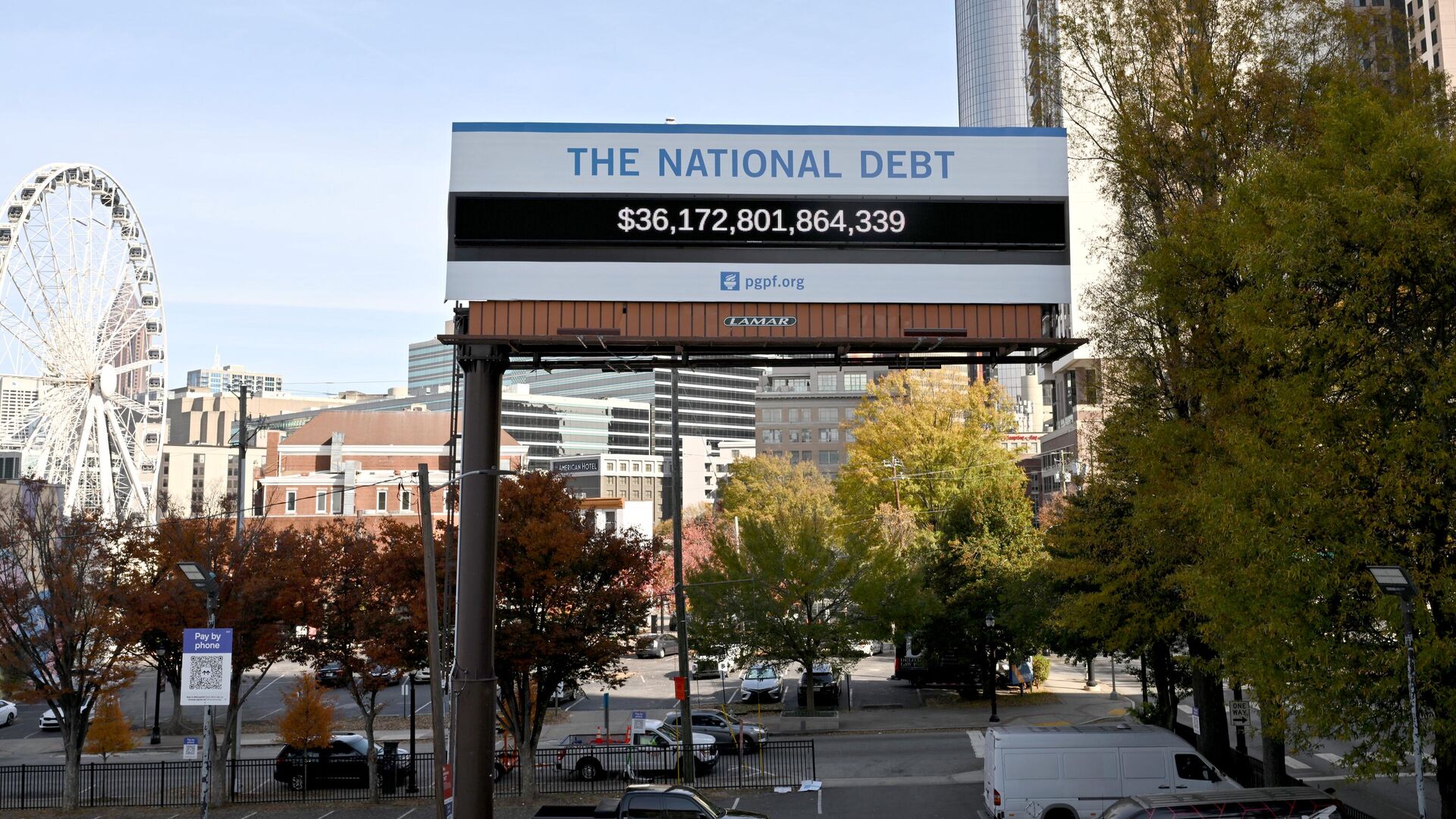 Счетчик государственного долга США в Атланте, Джорджия. 4 декабря 2024 - РИА Новости, 1920, 18.01.2025