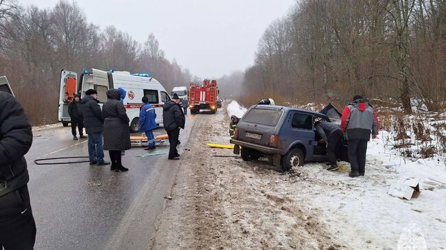 На месте ДТП в Тульской области