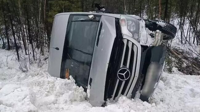 На месте ДТП в Мурманской области