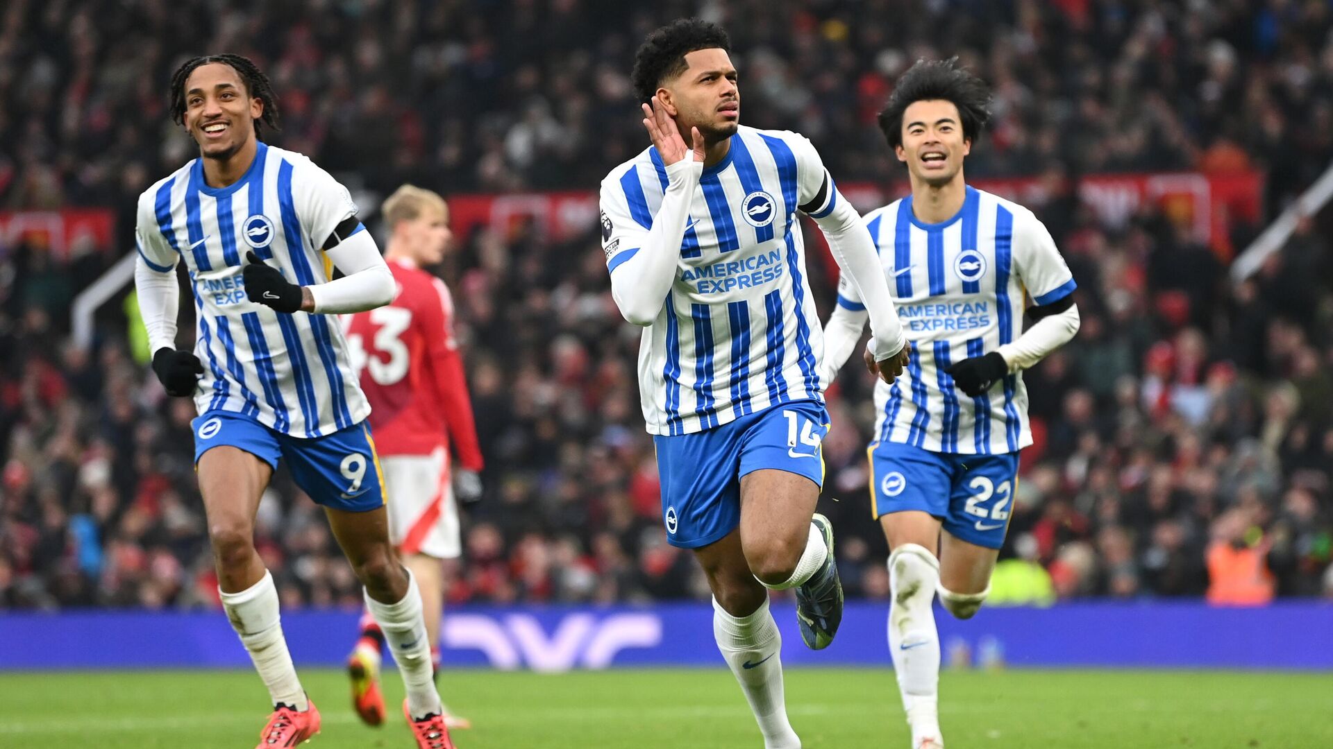 Футболисты Брайтона радуются забитому голу - РИА Новости, 1920, 19.01.2025