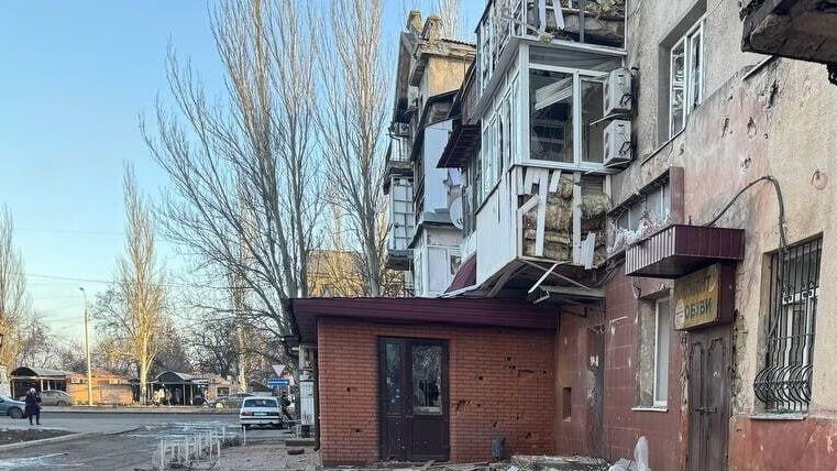 Последствия обстрела центра Горловки - РИА Новости, 1920, 03.05.2025