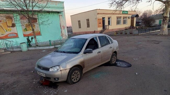 Последствия удара ВСУ в селе Бехтеры Херсонской области