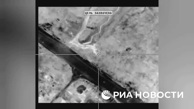 Уничтожение украинского танка в Курской области Ланцетом