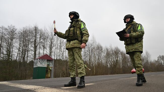 Пункт пропуска возле деревни Терюхи Гомельской области