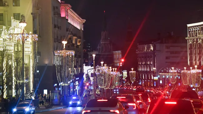 Движение транспорта в Москве