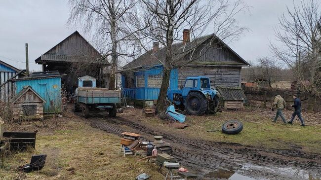 Место тройного убийства в Куйбышевском районе Калужской области