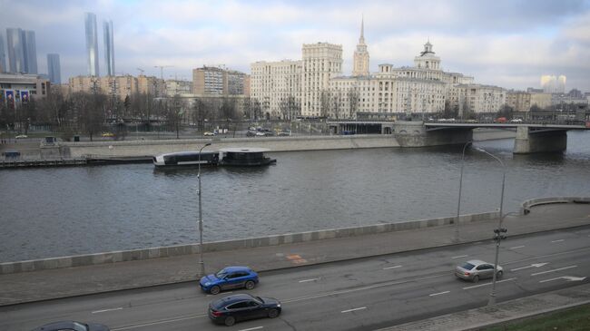 Вид на причал Киевский в Москве