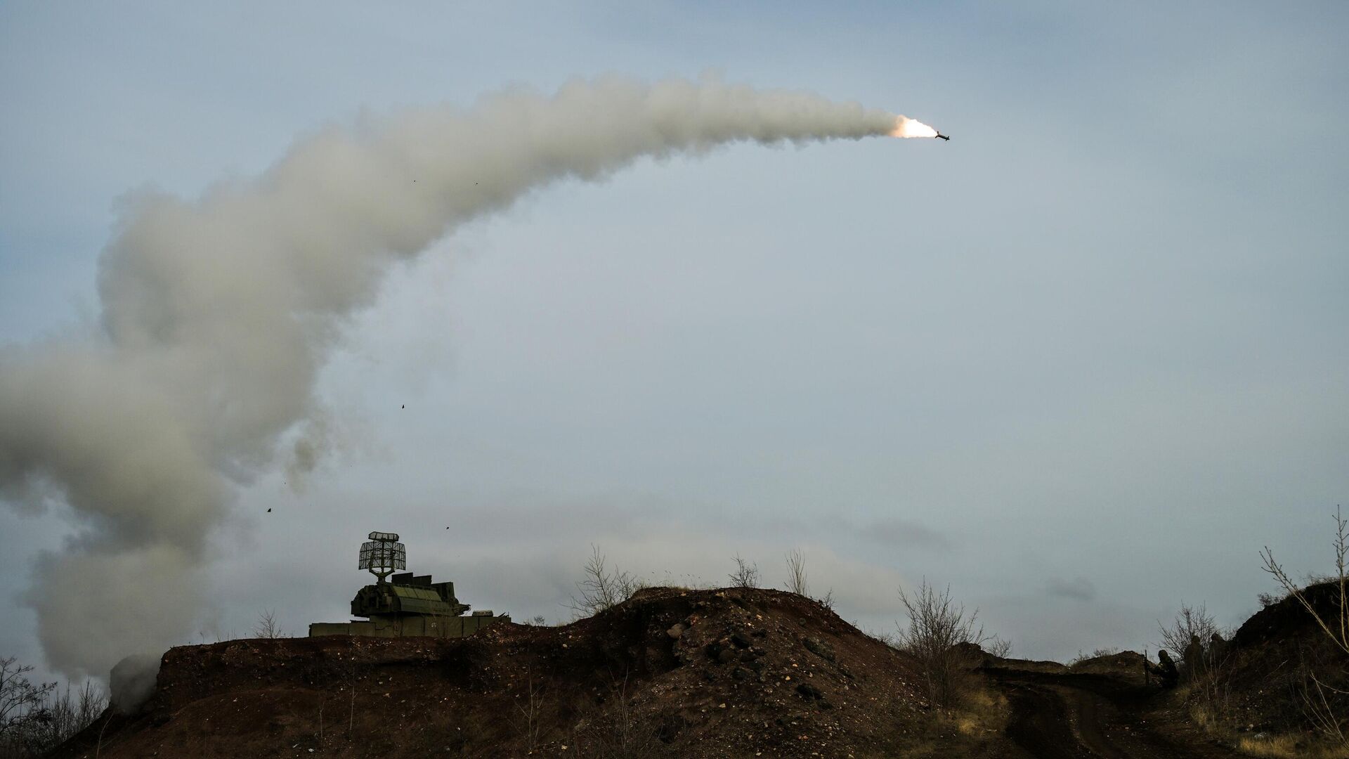 Боевая работа зенитного ракетного комплекса Тор - РИА Новости, 1920, 06.02.2025