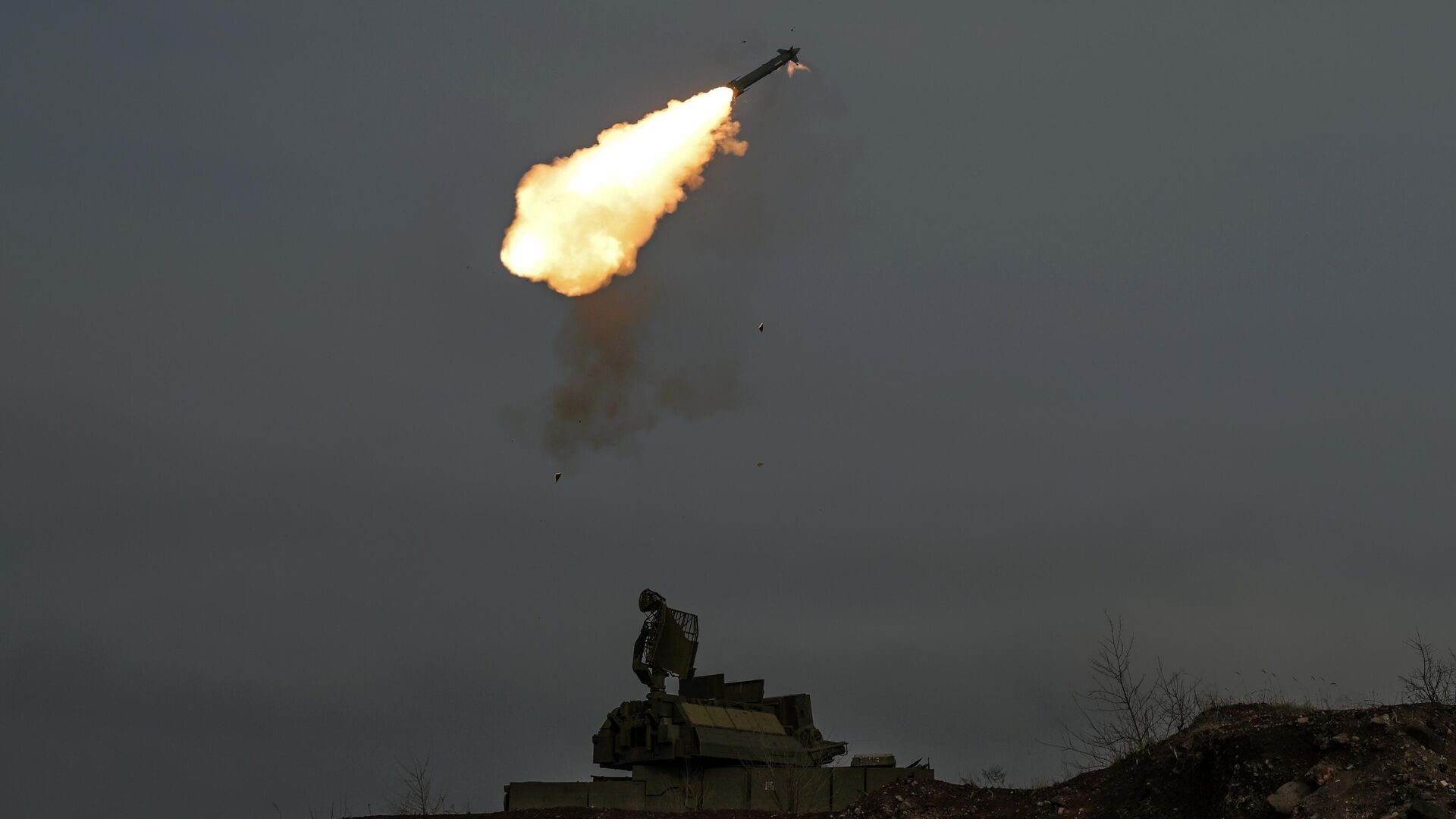 Боевая работа зенитного ракетного комплекса Тор - РИА Новости, 1920, 08.02.2025