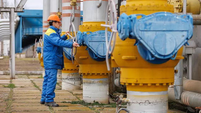 Компрессорная станция компании Тираспольтрансгаз в Приднестровье