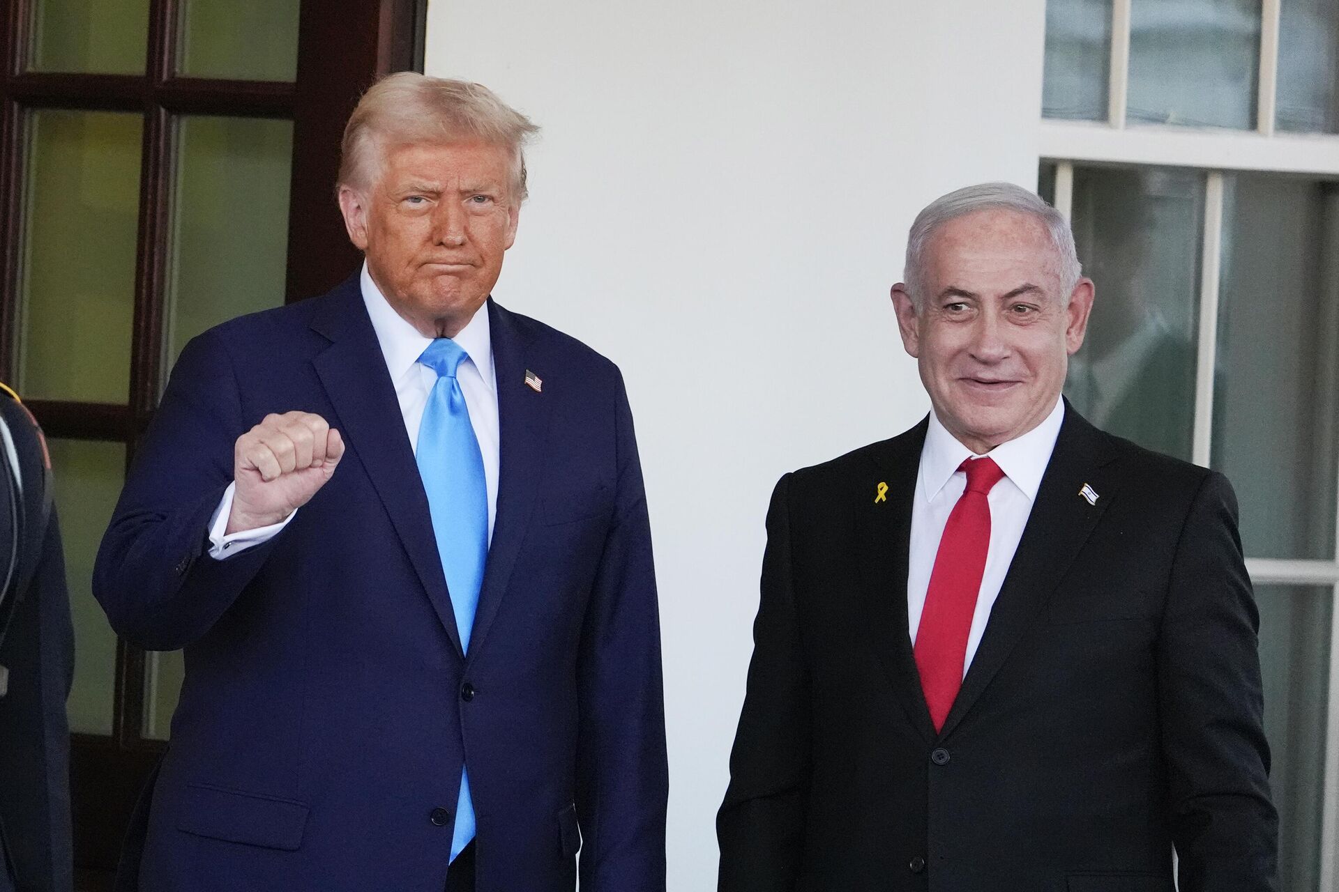 Президент США Дональд Трамп и премьер-министр Израиля Биньямин Нетаньяху во время встречи в Вашингтоне Президент США Дональд Трамп и премьер-министр Израиля Биньямин Нетаньяху во время встречи в Вашингтоне - РИА Новости, 1920, 07.02.2025