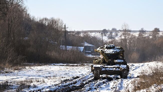 Танк Т-72Б3М в Курской области