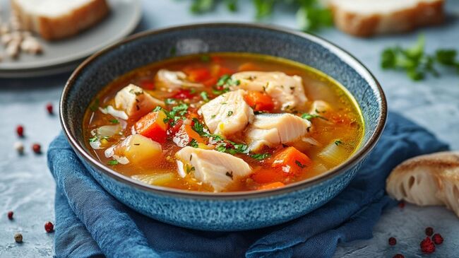 Суп из рыбных консервов