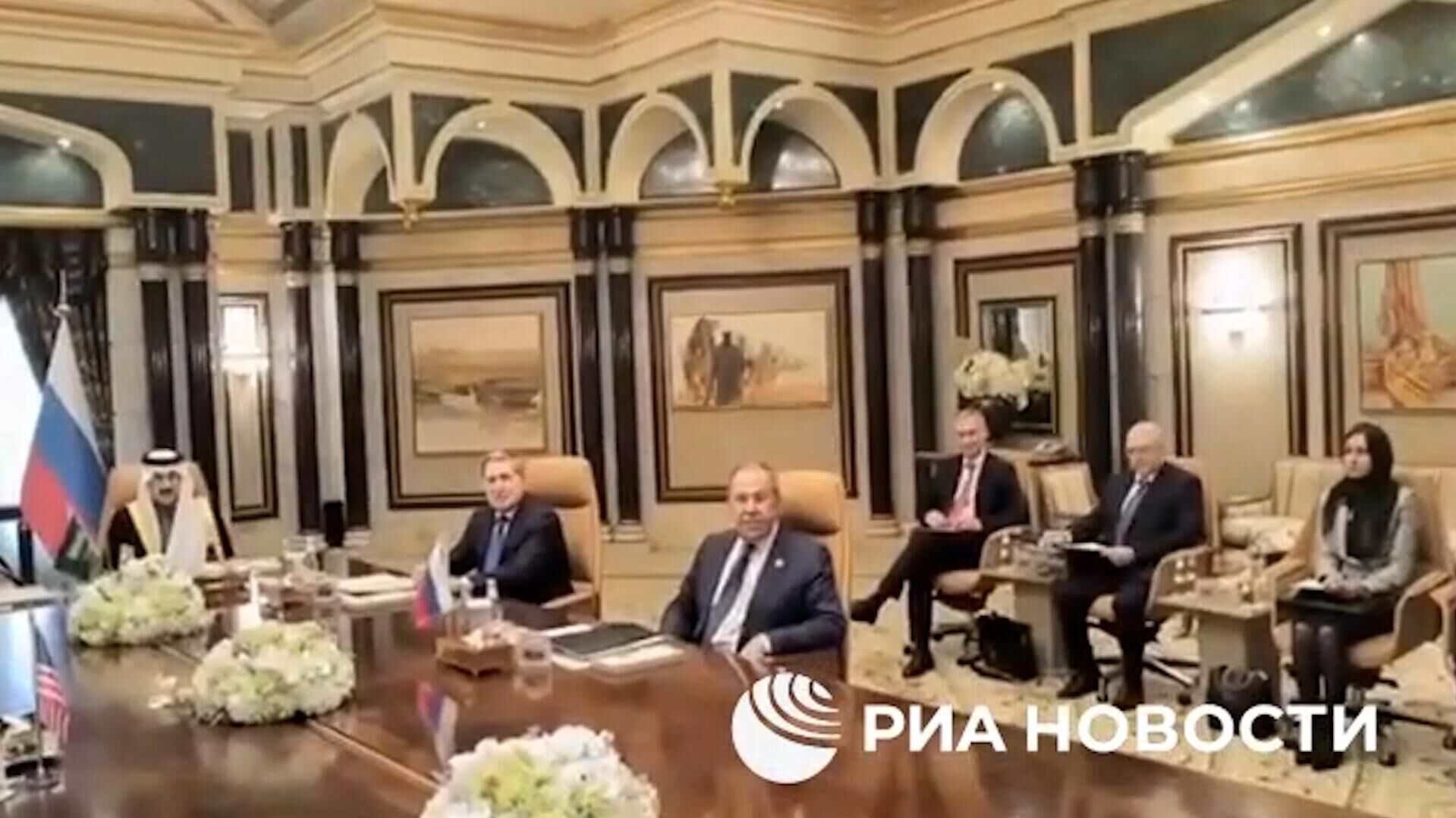 Российская делегация на встрече по Украине с коллегами из США - РИА Новости, 1920, 18.02.2025