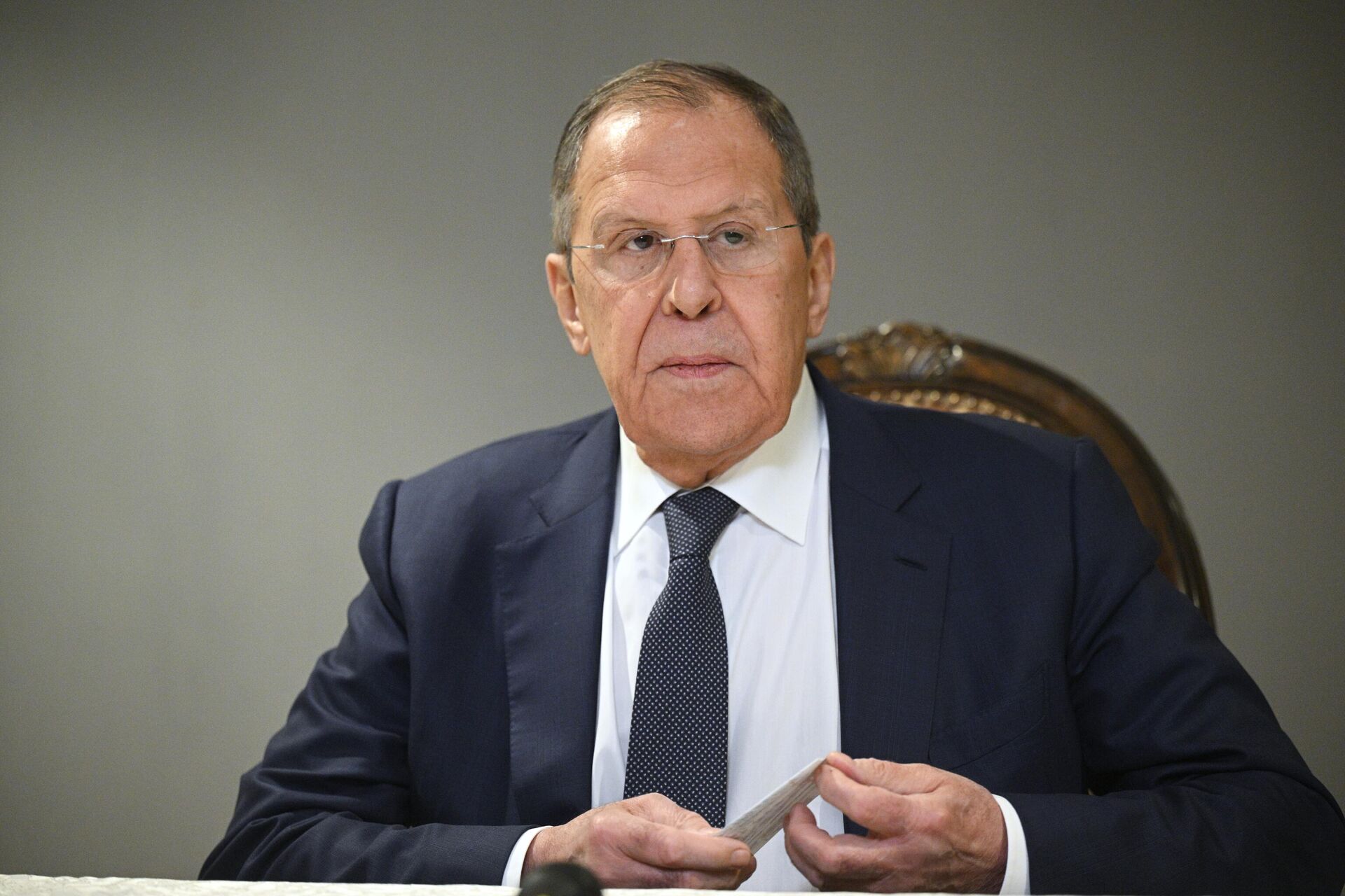 Министр иностранных дел РФ Сергей Лавров проводит пресс-конференцию по итогам двусторонних переговоров представителей РФ и США по Украине в Эр-Рияде Министр иностранных дел РФ Сергей Лавров проводит пресс-конференцию по итогам двусторонних переговоров представителей РФ и США по Украине в Эр-Рияде - РИА Новости, 1920, 18.02.2025