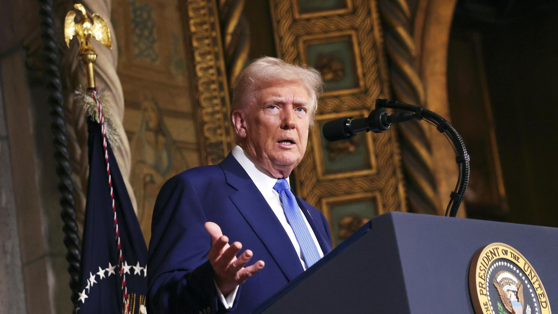 Президент США Дональд Трамп - РИА Новости, 1920, 21.02.2025