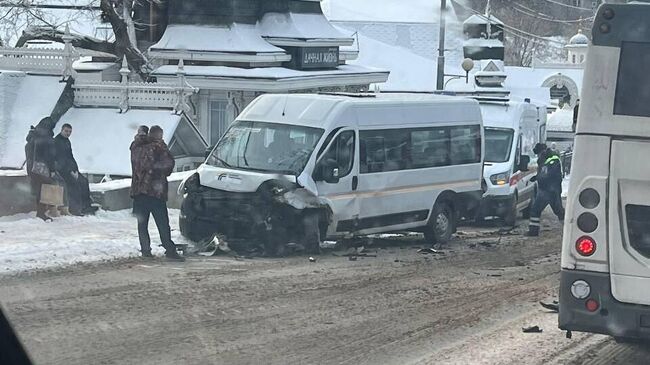 На месте ДТП с маршруткой в Сергиевом Посаде