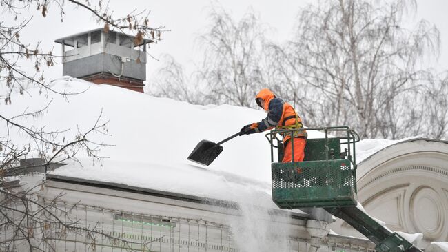 Снегопад в Москве