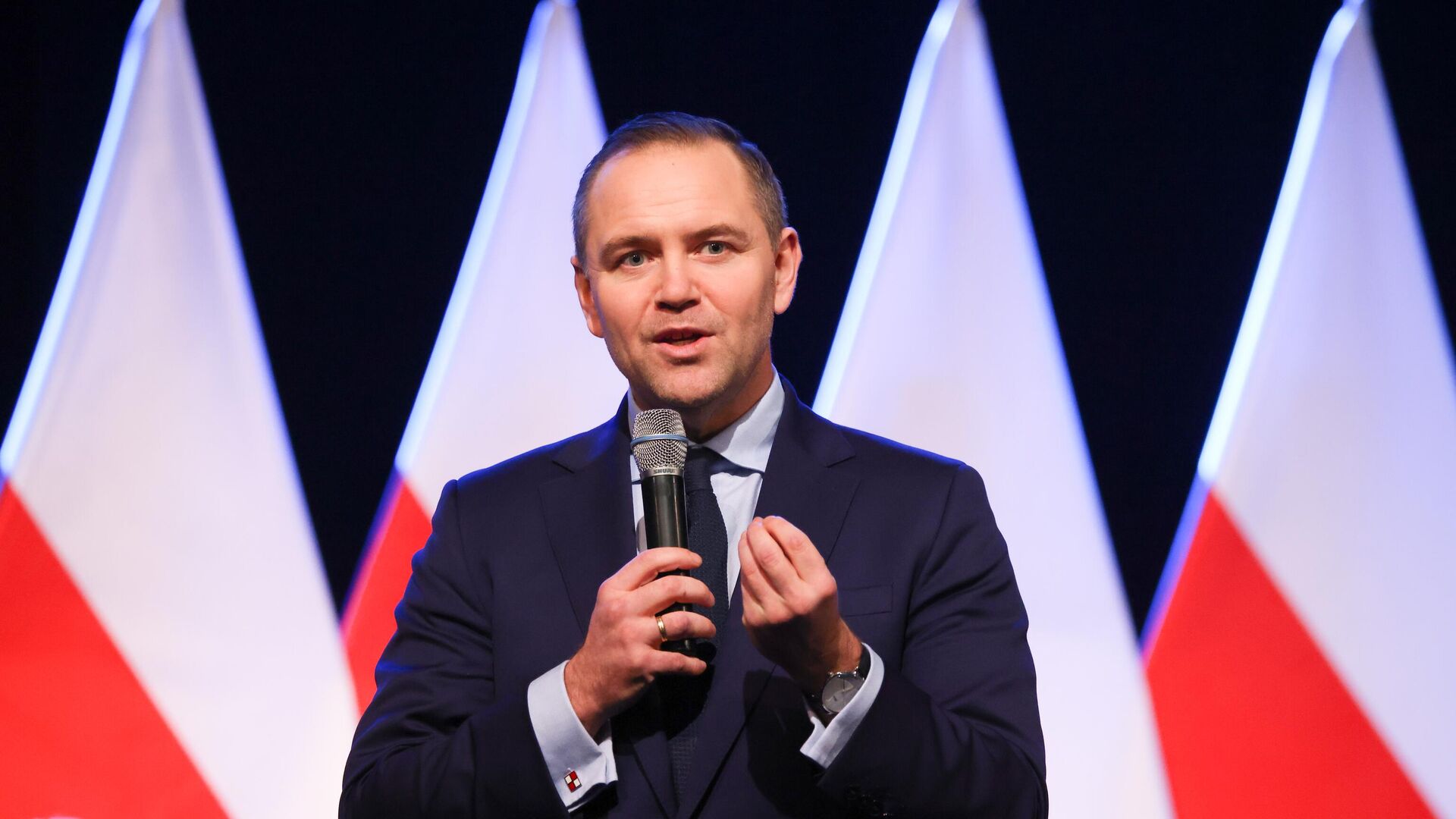 Кандидат в президенты Польши от оппозиционной партии Право и справедливость Кароль Навроцкий - РИА Новости, 1920, 21.02.2025