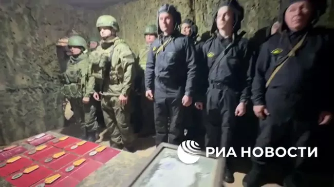 Вручение боевых наград танкистам Днепра в зоне СВО
