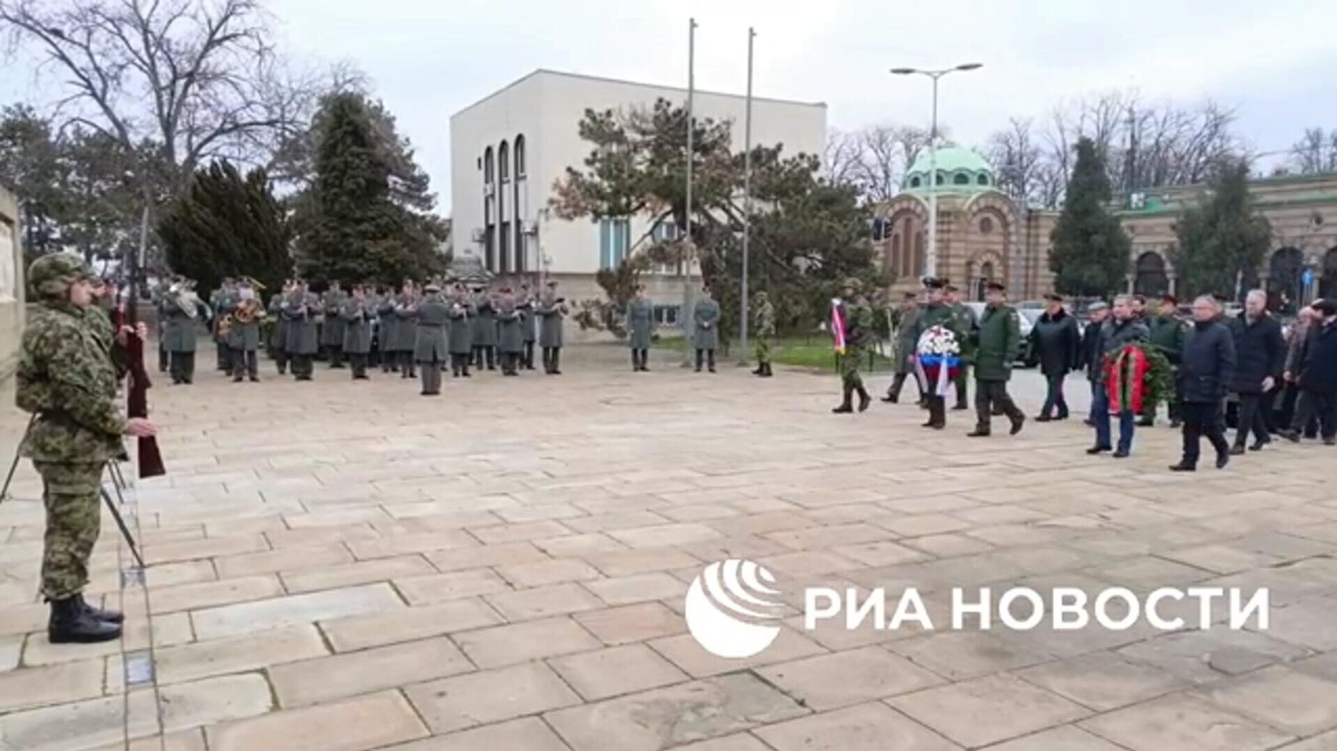 Возложение венков к мемориалам русских и советских воинов в Сербии - РИА Новости, 1920, 23.02.2025