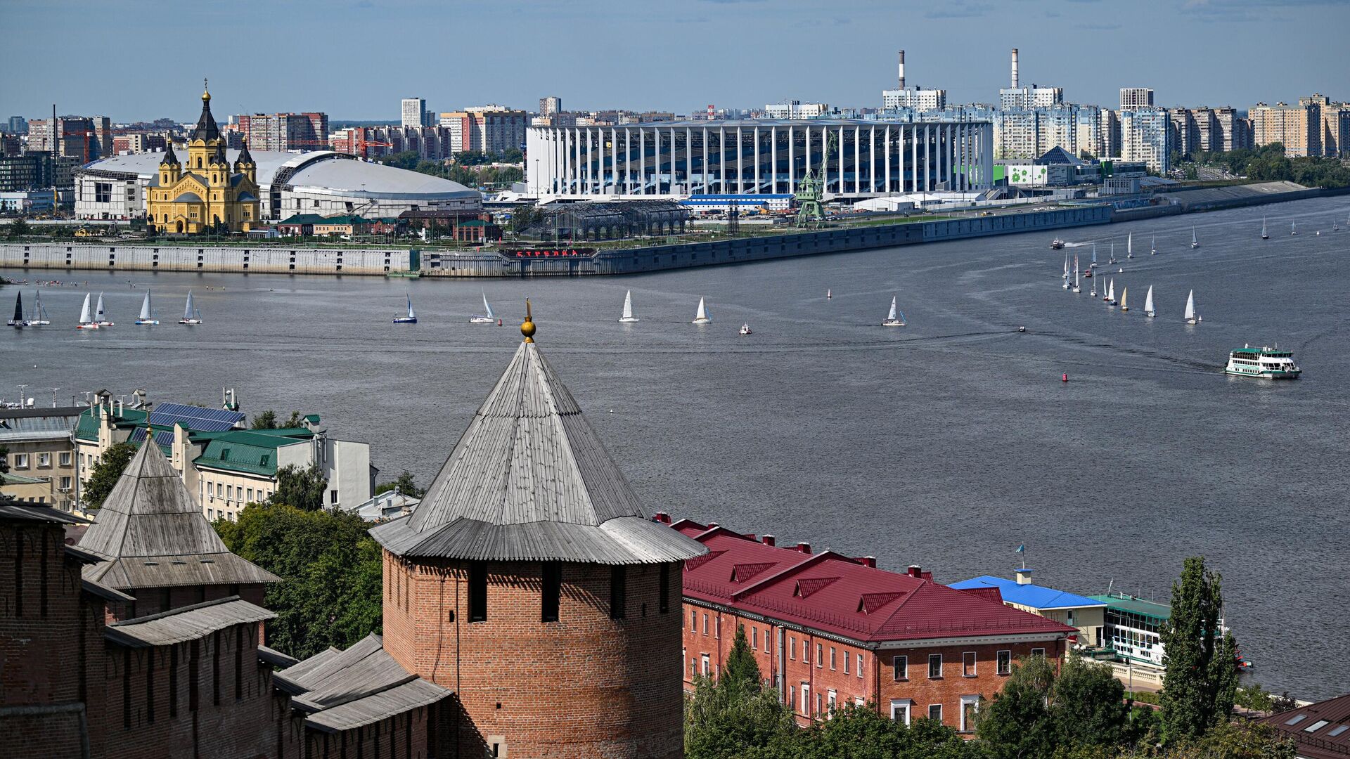 Нижегородский Кремль и река Волга - РИА Новости, 1920, 20.06.2025