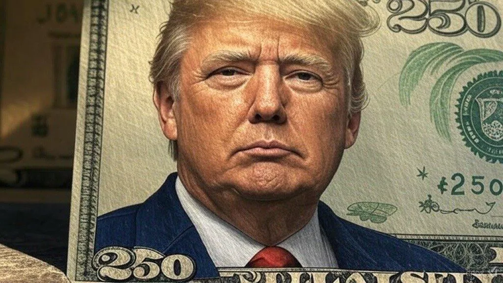 Изображение банкноты в $250 с лицом Трампа - РИА Новости, 1920, 24.04.2025