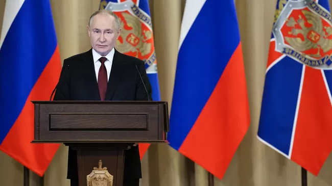 Путин на расширенном совещании ФСБ 