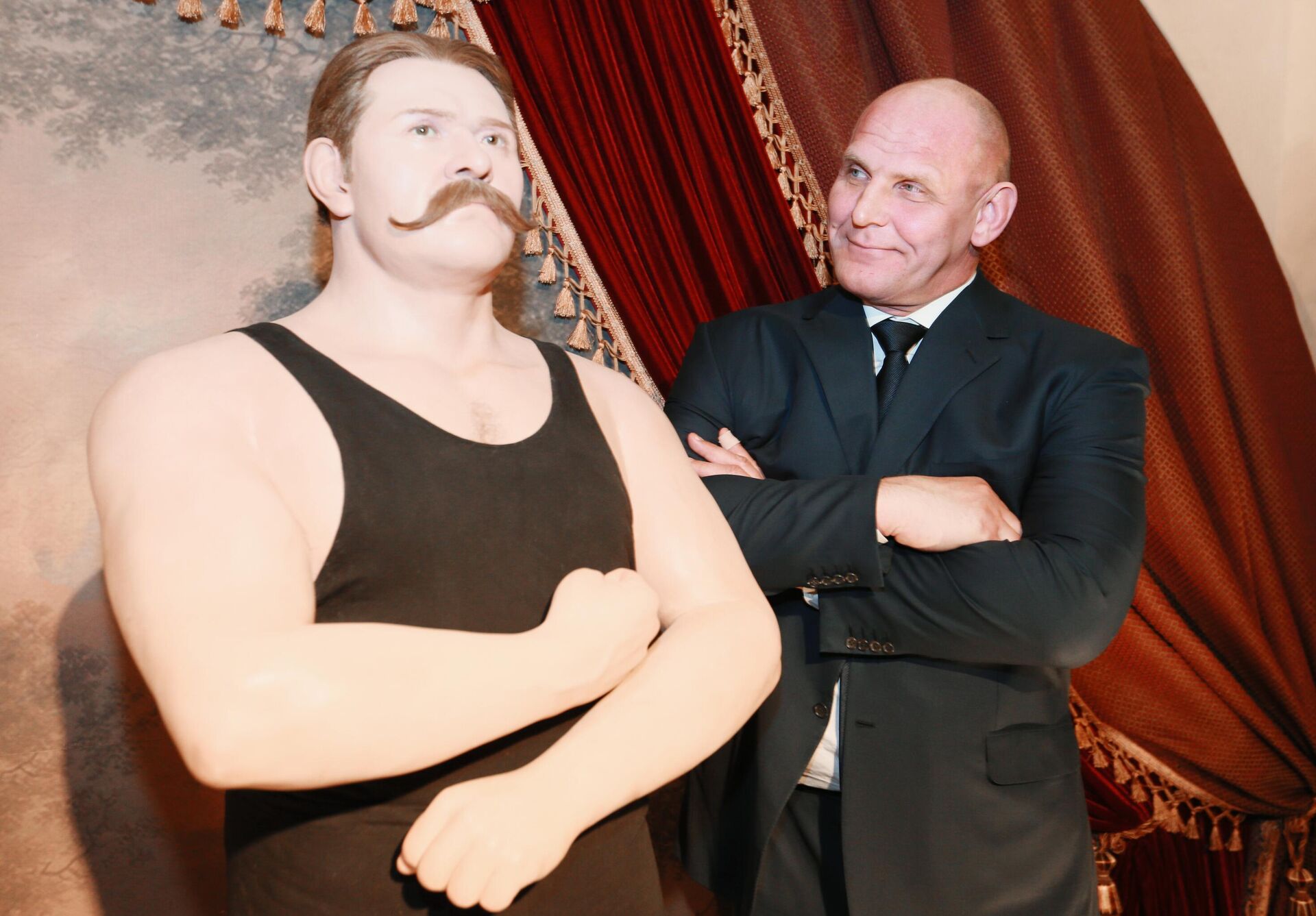 Иван Поддубный и Александр Карелин - РИА Новости, 1920, 27.02.2025