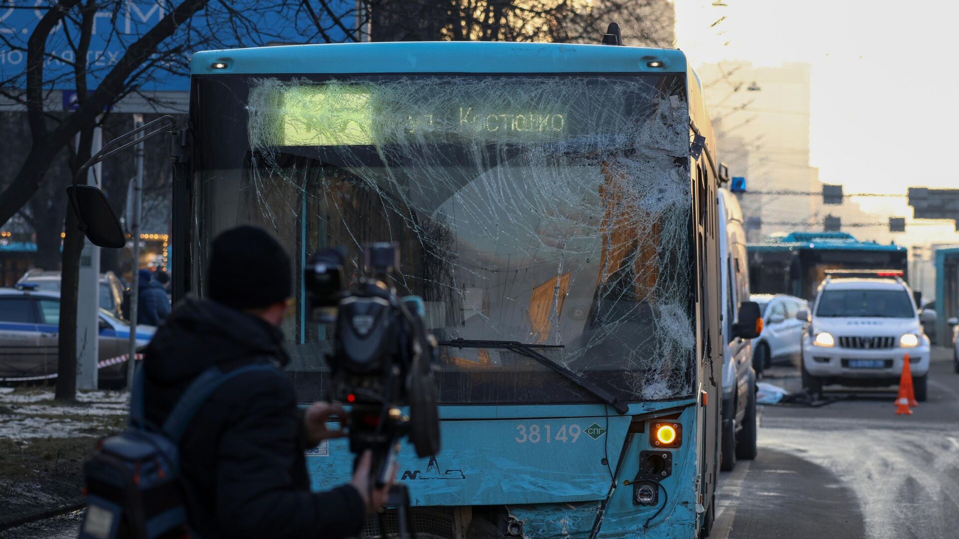 ДТП с участием автобуса в Санкт-Петербурге - РИА Новости, 1920, 01.03.2025