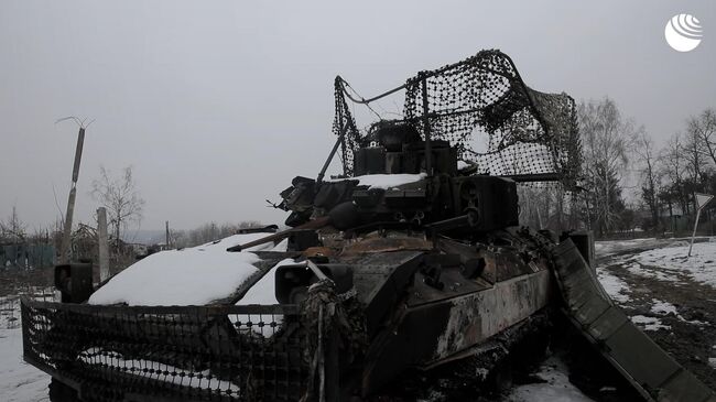 Освобожденное село Погребки в Курской области