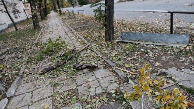 Последствия обстрела Херсонской области со стороны ВСУ