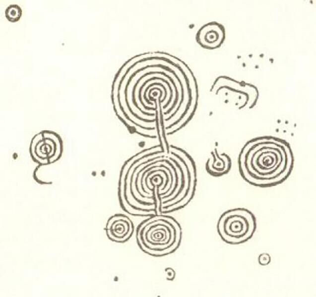 Рисунок на камне из Кочно Рисунок на камне из Кочно - РИА Новости, 1920, 04.03.2025