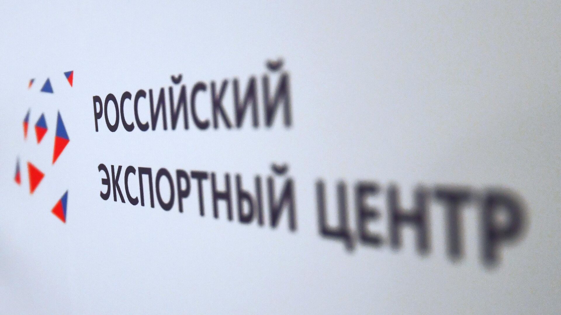 Логотип АО Российский экспортный центр (РЭЦ) на мероприятии Стратегия одного окна в Москве - РИА Новости, 1920, 13.03.2025