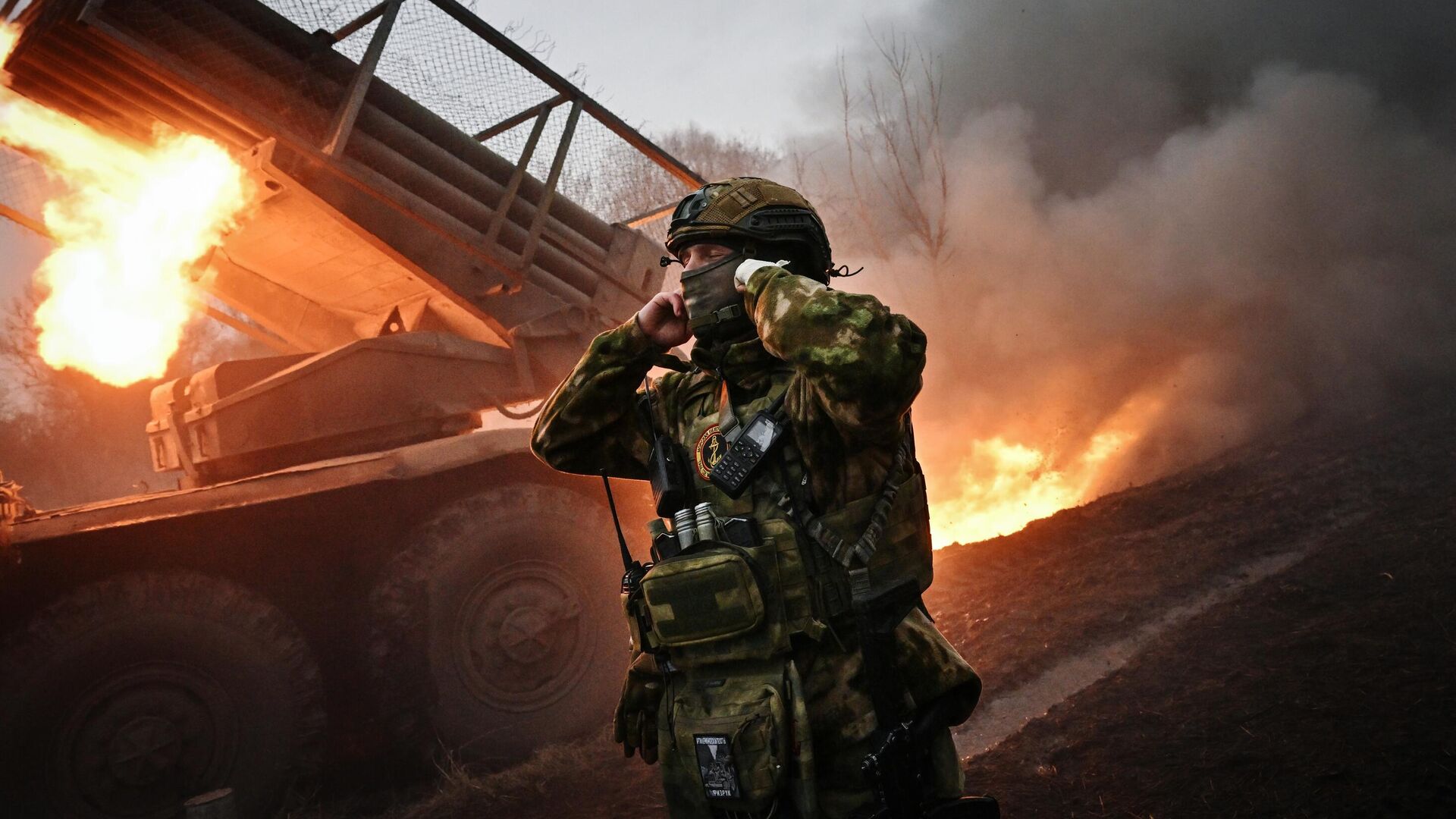 Боевая работа РСЗО Град - РИА Новости, 1920, 22.12.2025