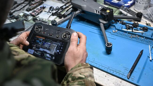 Работа по сборке и ремонту наблюдательных и ударных беспилотников