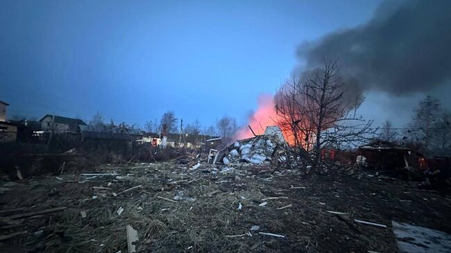 Последствия массовой атаки дронов на Москву и Подмосковье