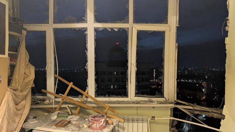 Последствия массовой атаки дронов на Москву и Подмосковье Последствия массовой атаки дронов на Москву и Подмосковье