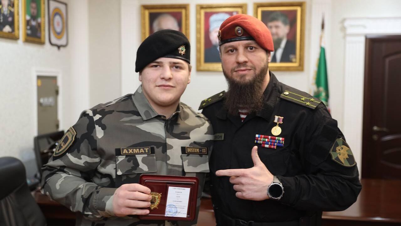 Награждение Адама Кадырова нагрудным знаком ОМОН Ахмат-Грозный  - РИА Новости, 1920, 11.03.2025