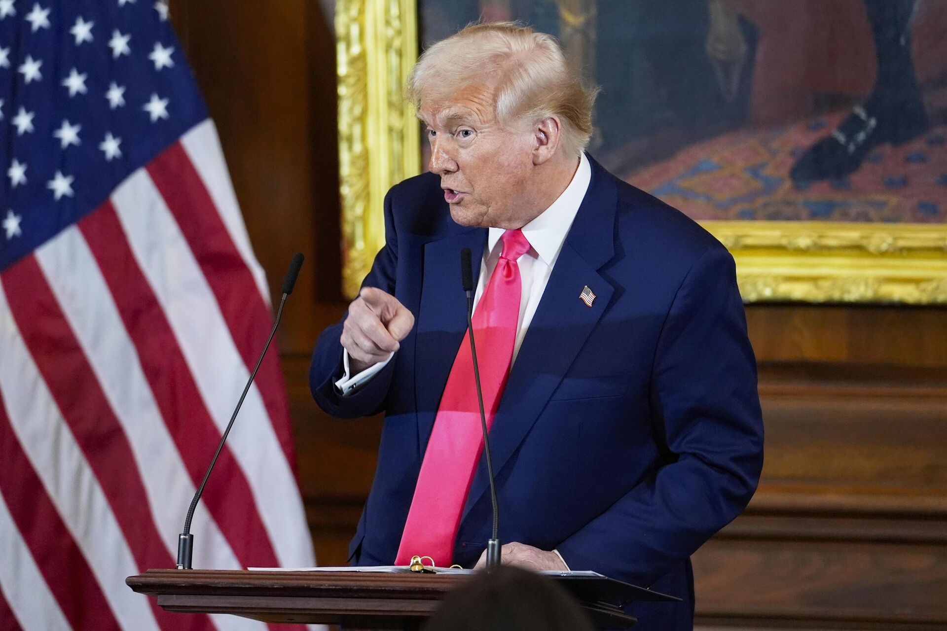 Президент США Дональд Трамп Президент США Дональд Трамп - РИА Новости, 1920, 19.03.2025