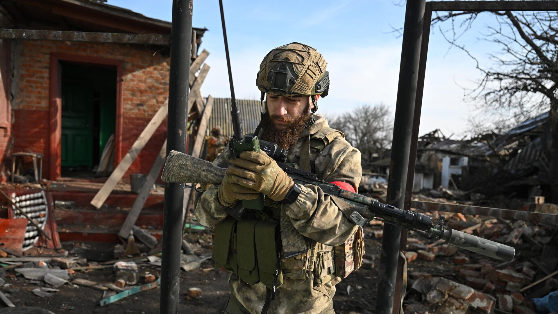 Российский военнослужащий в Суджанском районе - РИА Новости, 1920, 14.03.2025