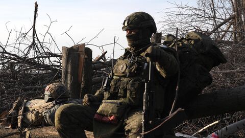Боец 155-й бригады морской пехоты Тихоокеанского флота
