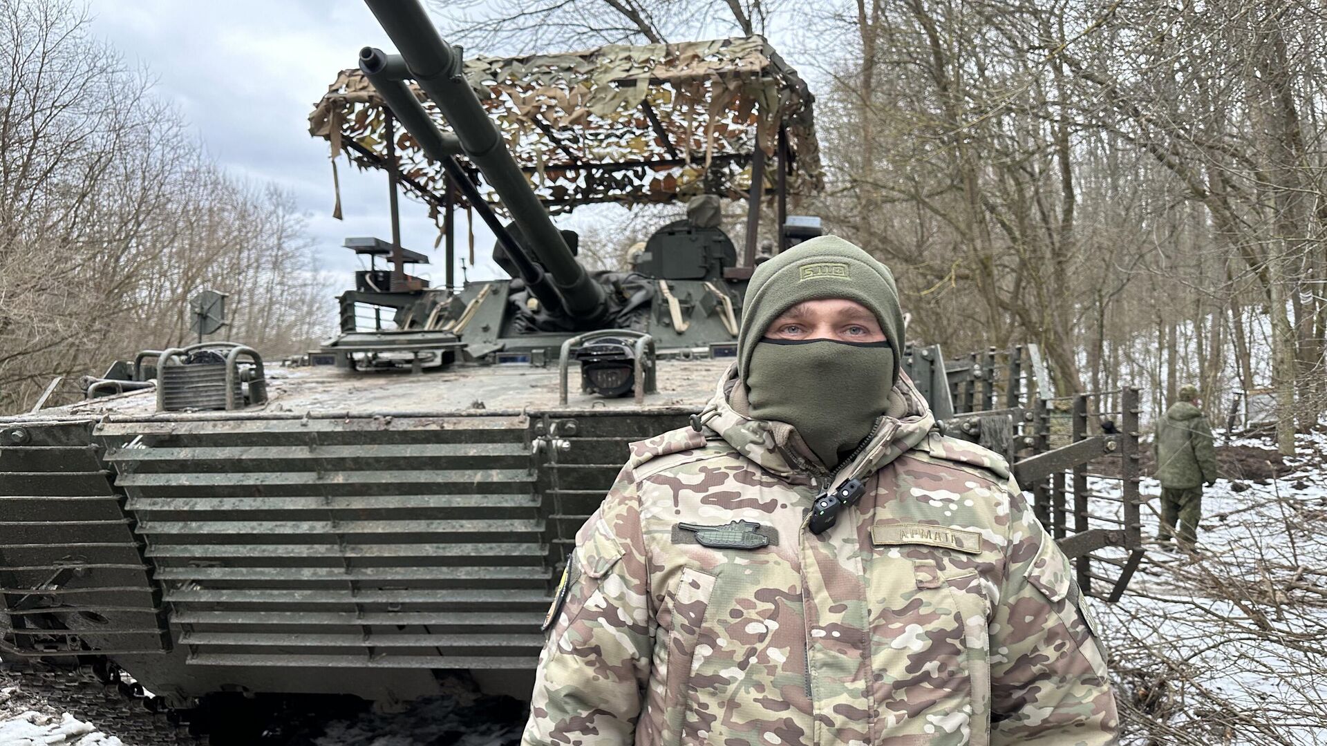 Старший по вооружению штурмового батальона с позывным Армата - РИА Новости, 1920, 17.03.2025
