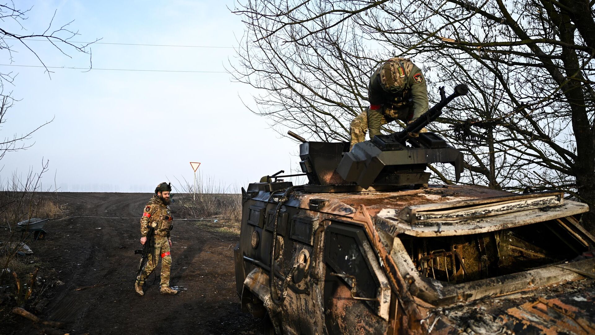 Военнослужащие ВС России в Суджанском районе Курской области - РИА Новости, 1920, 17.03.2025