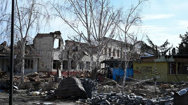 Разрушения в Судже после оккупации ВСУ